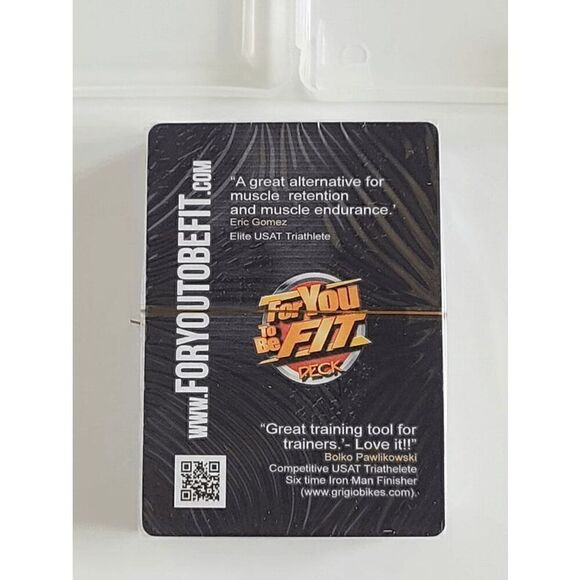 For You To Be Fit Cross Trainer I-102 Deck Exercise Cards Fitness Games SEALED - Picture 4 of 6